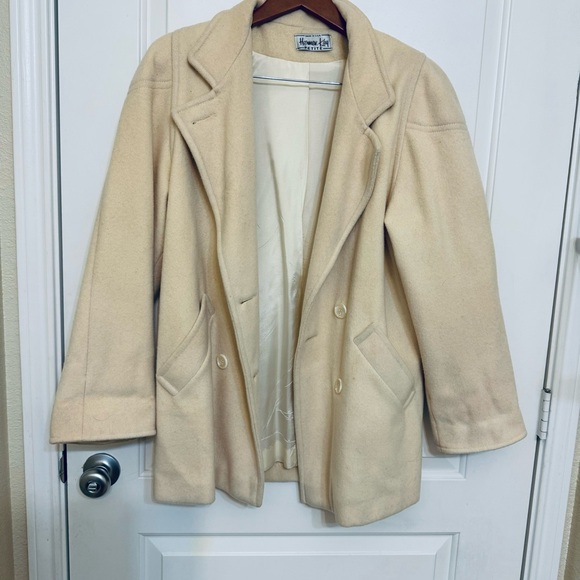 Vintage Herman Kay ivory wool coat - Picture 3 of 7